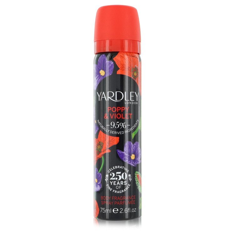Yardley Poppy &amp; Violet by Yardley London Body Fragrance Spray 2.6 oz (Women)