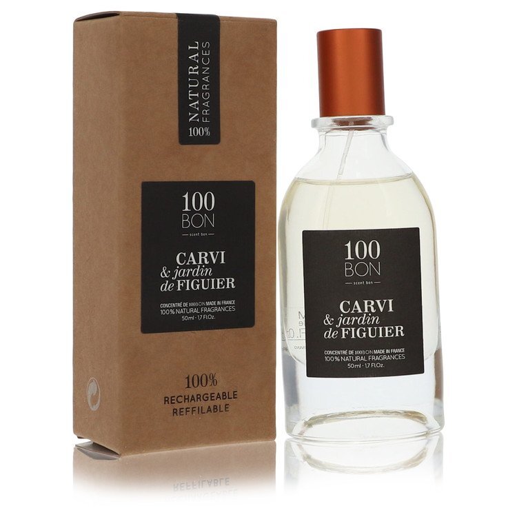 100 Bon Carvi &amp; Jardin De Figuier by 100 Bon Concentree De Parfum Spray (Unisex Refillable) 1.7 oz (Men)